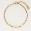 My Jewellery Bracelet Avec Chaîne Double Et Carrés Best