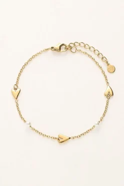 My Jewellery Bracelet Avec Coeurs Et Perles Sale