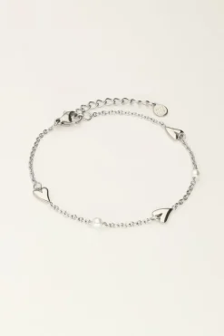 My Jewellery Bracelet Avec Coeurs Et Perles Sale