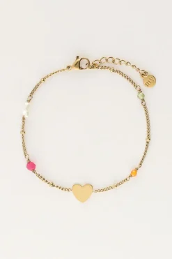 My Jewellery Bracelet Avec Cœur Et Perles Online