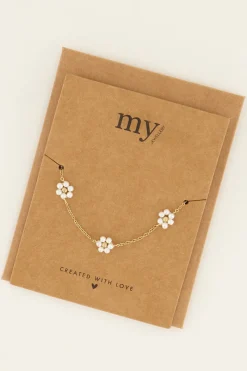 My Jewellery Bracelet Avec Fleurs Et Perles Discount