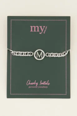 My Jewellery Bracelet Avec Initiales épaisses Clearance