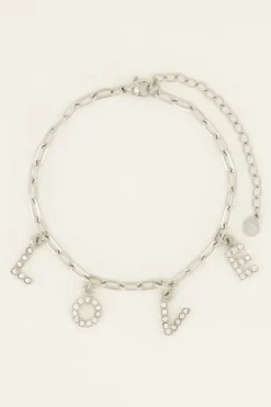 My Jewellery Bracelet Avec Lettres Love Et Strass Hot