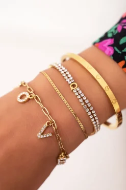 My Jewellery Bracelet Avec Lettres Love Et Strass Hot