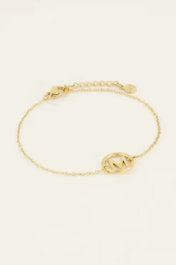 My Jewellery Bracelet Avec Médaillon Initiale Sale