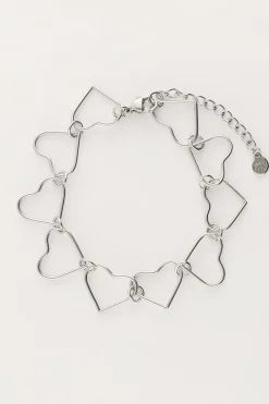 My Jewellery Bracelet Chaîne Avec Coeurs Outlet
