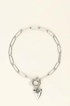 My Jewellery Bracelet Chaîne Pendentif Coeur à Perles Online