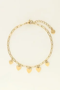 My Jewellery Bracelet Chaîne Petites Coeurs Universe Fashion