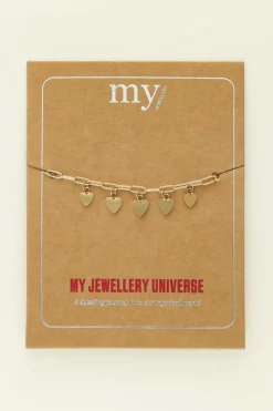 My Jewellery Bracelet Chaîne Petites Coeurs Universe Fashion