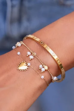 My Jewellery Bracelet Coeurs Et Perles Discount