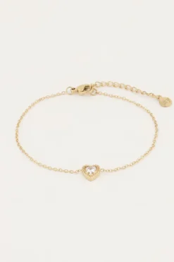My Jewellery Bracelet Cœur à Strass Discount