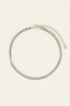 My Jewellery Bracelet De Cheville à 3 Chaînes Hot