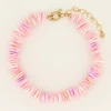 My Jewellery Bracelet De Cheville à Perles Plates Roses Sunchasers Sale