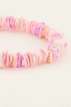 My Jewellery Bracelet De Cheville à Perles Plates Roses Sunchasers Sale