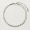 My Jewellery Bracelet De Cheville Minimaliste à Double Lien Outlet