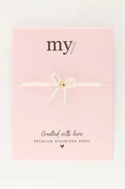 My Jewellery Bracelet De Perles Avec Nœud Hot