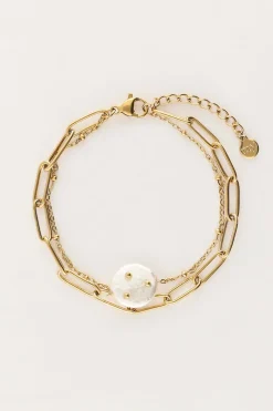 My Jewellery Bracelet Double Avec Maillon Et Perle Online