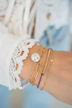 My Jewellery Bracelet Double Avec Maillon Et Perle Online