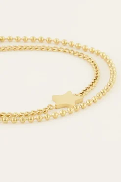 My Jewellery Bracelet Double Bold Spirit Avec étoile Discount