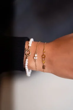 My Jewellery Bracelet Double Cœur En Strass New
