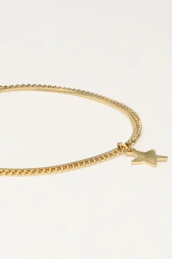 My Jewellery Bracelet Double Minimaliste Avec Charms étoile Clearance