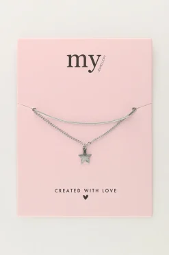 My Jewellery Bracelet Double Minimaliste Avec Charms étoile Clearance