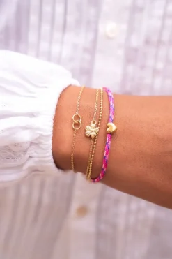 My Jewellery Bracelet Double Minimaliste Avec Fleur Outlet