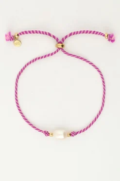 My Jewellery Bracelet En Corde Avec Perles New