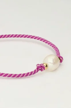 My Jewellery Bracelet En Corde Avec Perles New