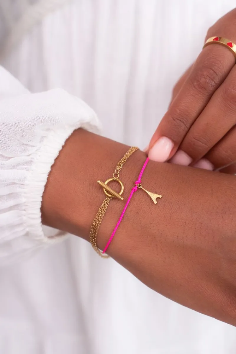 My Jewellery Bracelet En Corde Rose Paris Fashion