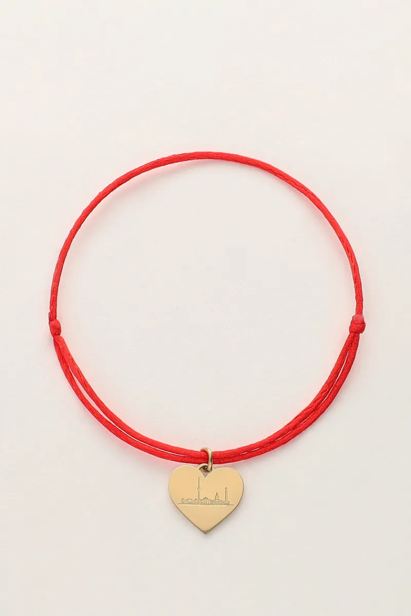 My Jewellery Bracelet En Corde Rouge Berlin Discount