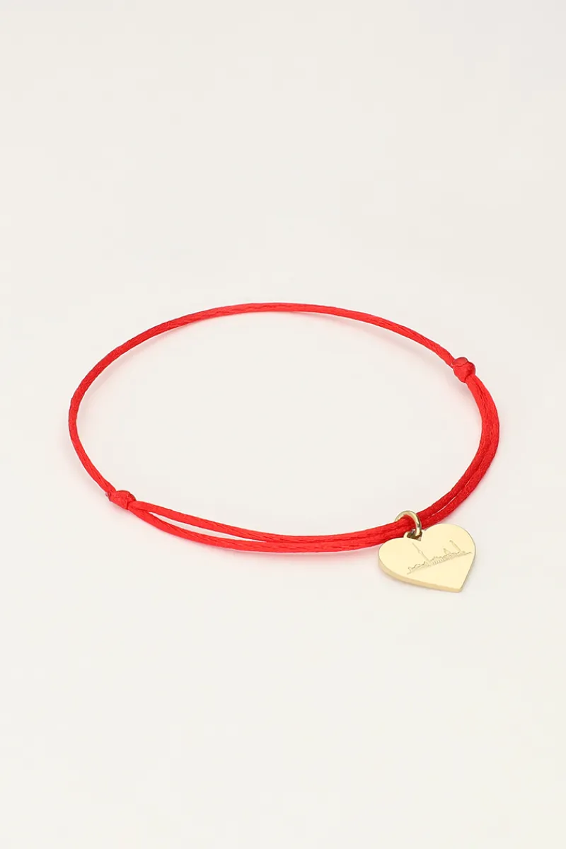 My Jewellery Bracelet En Corde Rouge Berlin Discount