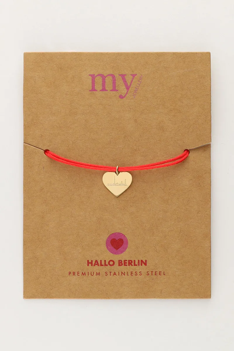 My Jewellery Bracelet En Corde Rouge Berlin Discount