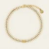 My Jewellery Bracelet En Strass Double Avec Initiale New