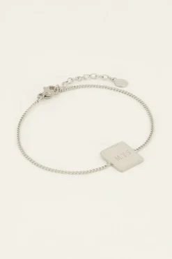 My Jewellery Bracelet Et Médaillon Carré à Graver Atelier Sale