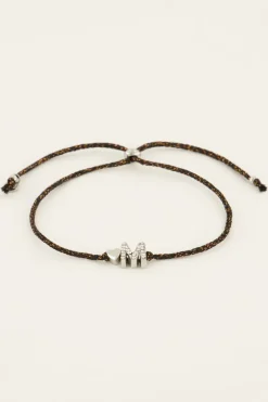 My Jewellery Bracelet Initiale Noir Sale