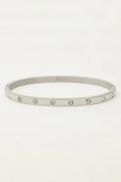 My Jewellery Bracelet Jonc à Pierres Transparentes Discount