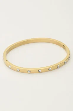 My Jewellery Bracelet Jonc à Pierres Transparentes Discount