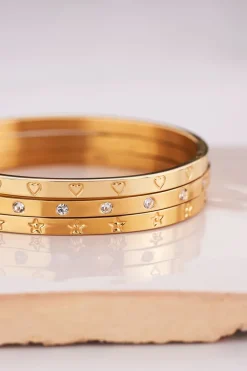 My Jewellery Bracelet Jonc à Pierres Transparentes Discount