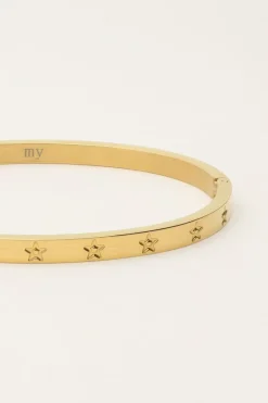 My Jewellery Bracelet Jonc à étoiles Gravées Fashion