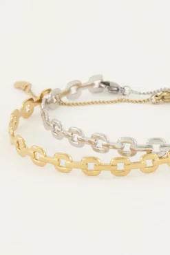 My Jewellery Bracelet Jonc Mix Grosse Maille Best