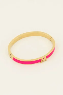 My Jewellery Bracelet Jonc Rose à Initiale Hot