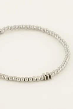 My Jewellery Bracelet élastique à Perles Et Initiale Clearance