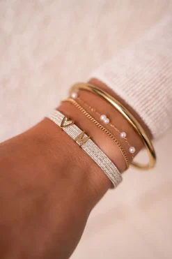 My Jewellery Bracelet élastique Basique Avec Paillettes Sale