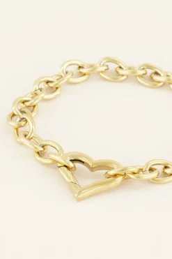 My Jewellery Bracelet Maille Avec Fermoir Cœur Hot