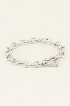 My Jewellery Bracelet Maille Avec Fermoir Cœur Hot
