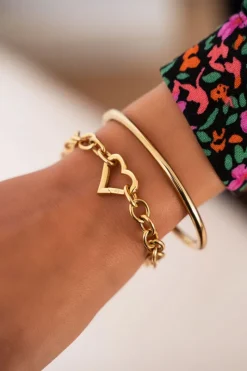 My Jewellery Bracelet Maille Avec Fermoir Cœur Hot