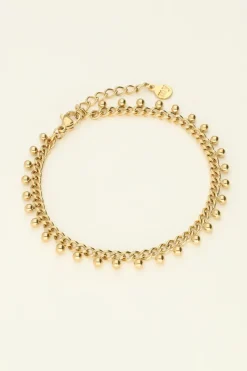 My Jewellery Bracelet Maille Gourmette Avec Billes Outlet