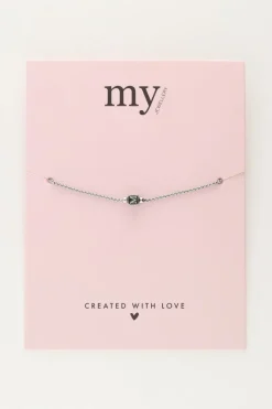 My Jewellery Bracelet Minimaliste Avec Cube Initiale New