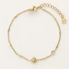 My Jewellery Bracelet Minimaliste Avec Tubes Et Strass Clearance